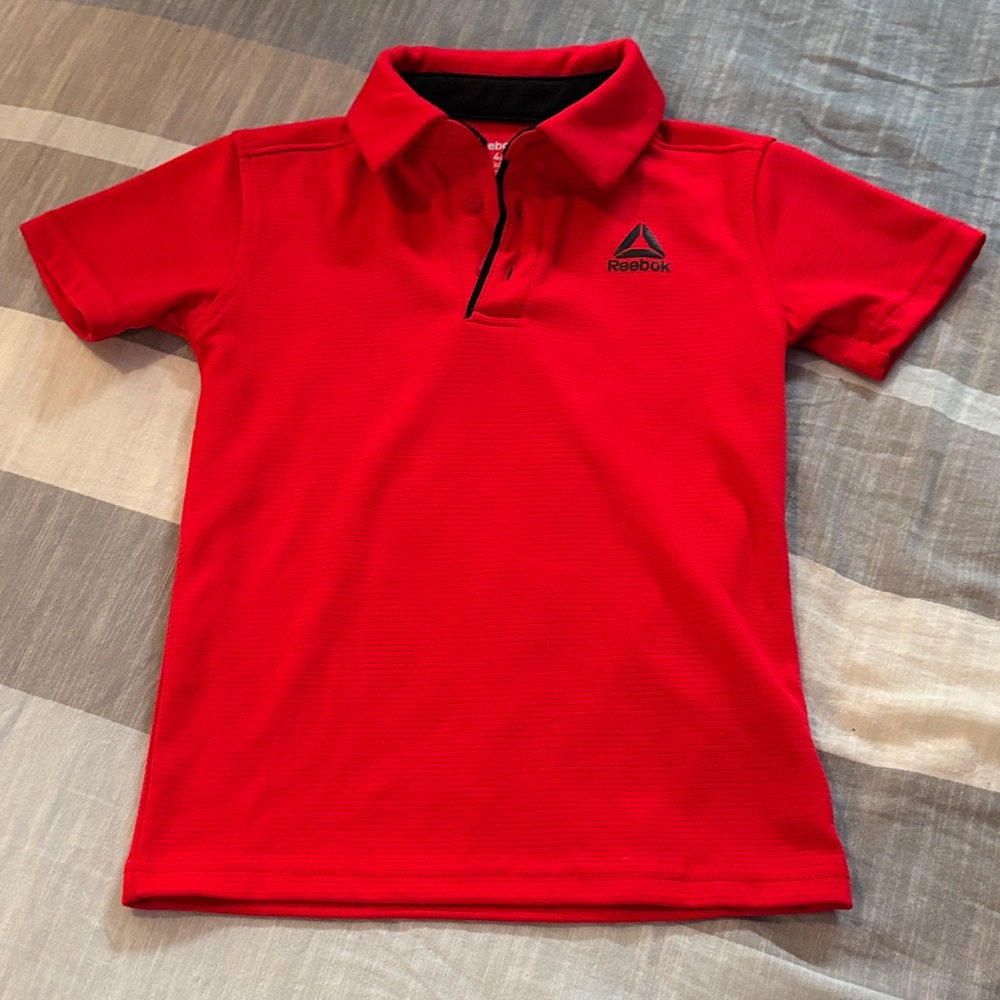 Reebok Kids Polo Shirt in Bold Red